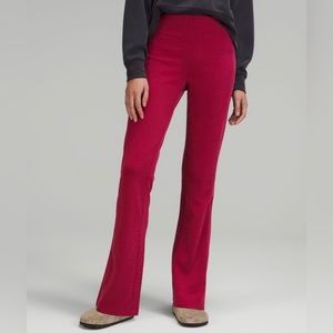 Brushed Softstreme Ribbed Zip Flared Pant 32.5"